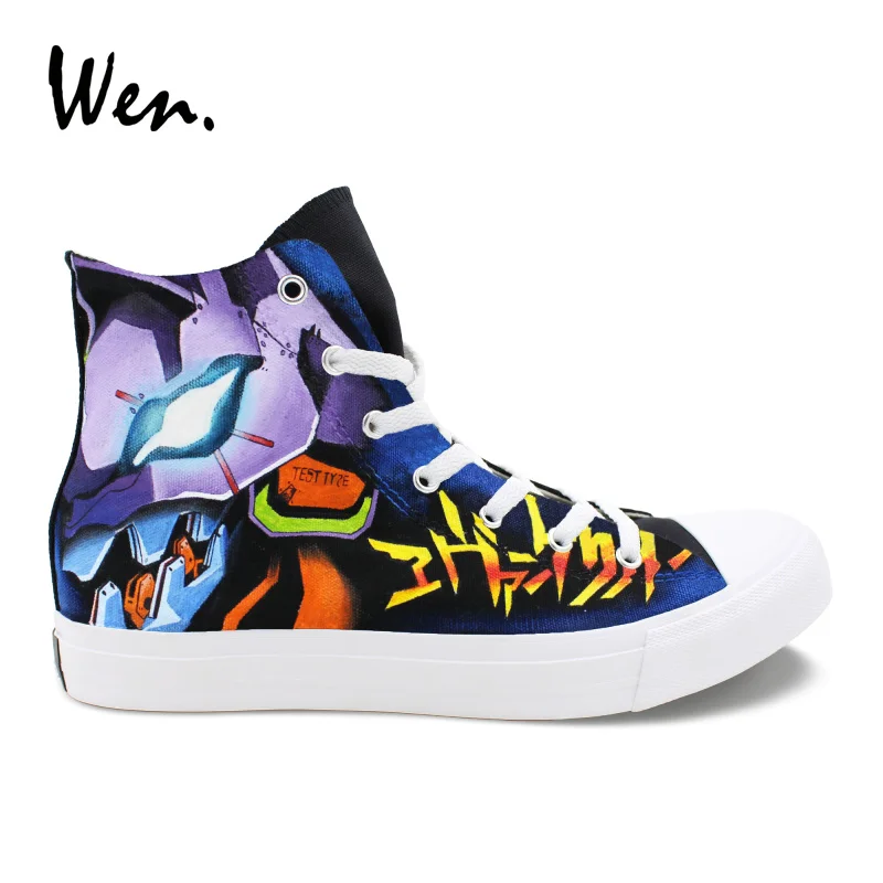 Wen Anime Design Hand Painted Custom Shoes Neon Genesis Evangelion High Top Canvas Sneakers Unisex Casual Portable Plimsolls
Wen Anime Design Hand Painted Custom Shoes Neon Genesis Evangelion High Top Canvas Sneakers Unisex Casual Portable Plimsolls