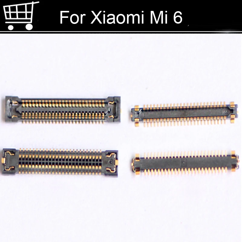 2 шт. FPC коннектор для Xiaomi Mi 6 USB зарядный порт на гибком кабеле материнской плате