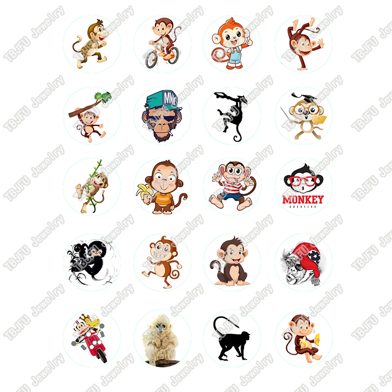 20pcs/lot 18mm 20mm 25mm Round Cartoon Monkey King Pattern Glass Cabochon for DIY Jewelry Making Findings & Components T050
20pcs/lot 18mm 20mm 25mm Round Cartoon Monkey King Pattern Glass Cabochon for DIY Jewelry Making Findings & Components T050