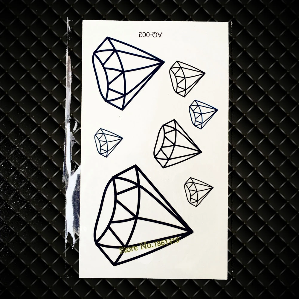Hot Waterproof Fashion Diamond Tattoo Sticker For Men Women Body Art Tatoo Decals Removable Fake Temporary Tattoo Stickers GAQ03
Hot Waterproof Fashion Diamond Tattoo Sticker For Men Women Body Art Tatoo Decals Removable Fake Temporary Tattoo Stickers GAQ03