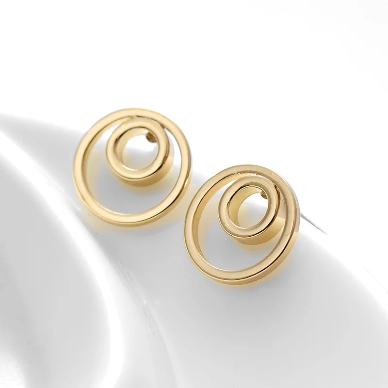 WILD & FREE Fashion Geometric Circle Stud Earrings Minimalist Double Round Earrings Girl Gift Temperament Brincos New
WILD & FREE Fashion Geometric Circle Stud Earrings Minimalist Double Round Earrings Girl Gift Temperament Brincos New