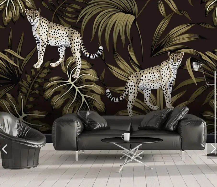 European Cheetah Animal Wallpaper Mural for Living Room Bedroom Wall Decor Hand Painted Contact Paper Tropical Murals Wall Paper
European Cheetah Animal Wallpaper Mural for Living Room Bedroom Wall Decor Hand Painted Contact Paper Tropical Murals Wall Paper