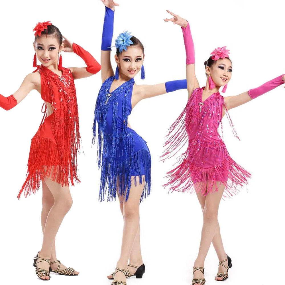 Girl Tassels Latin Dance Dress Ballroom Salsa Party Dancing Dress Competition Sequined Kids Stage wear Dance Costume Outfits
Girl Tassels Latin Dance Dress Ballroom Salsa Party Dancing Dress Competition Sequined Kids Stage wear Dance Costume Outfits
