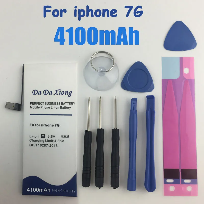Аккумулятор высокой емкости 4100 мАч для Apple iPhone 7 7G аккумулятор iphone7 с