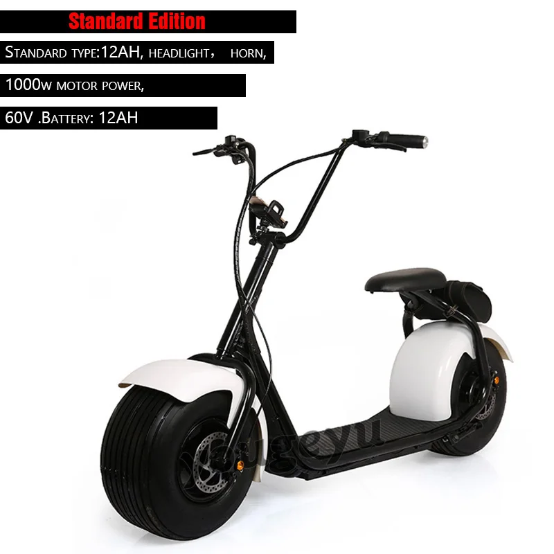 Harley Electric Scooter Motor Cycle Wide Tire Bike E-Bike E scooter 1000W Car Vehicle Motorcycle Citycoco moto eletrica | Спорт и
