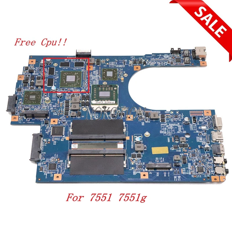 Nokotion MBPT701001 MBNDA0100 Main board For ACER 7551G 7551G 48.4HP01.011 Laptop Motherboard
Nokotion MBPT701001 MBNDA0100 Main board For ACER 7551G 7551G 48.4HP01.011 Laptop Motherboard