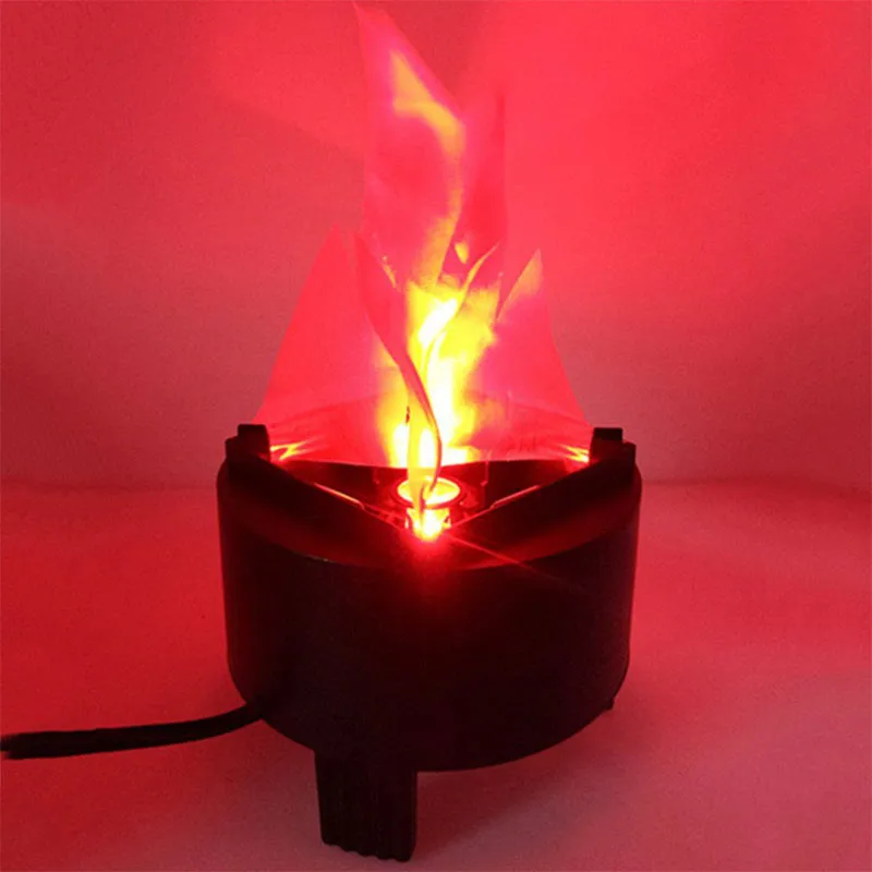 Stage Lighting Effect Novelty Virtual Fake Fire Flame Led Cloth Silk Torch Light Party KTV Bar Entertainment Lamp # | Лампы и