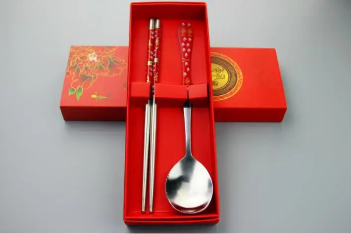 DHL Free Shipping 100pcs / lot Wedding Favors Gifts Purple Flowers Stainless Steel Spoon and Chopsticks Set tableware kit
DHL Free Shipping 100pcs / lot Wedding Favors Gifts Purple Flowers Stainless Steel Spoon and Chopsticks Set tableware kit