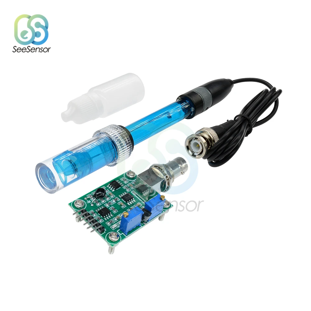 Liquid PH Value Detection Detect Regulator Sensor Module Monitoring Control Meter Tester PH 0-14 with PH Electrode Probe
Liquid PH Value Detection Detect Regulator Sensor Module Monitoring Control Meter Tester PH 0-14 with PH Electrode Probe