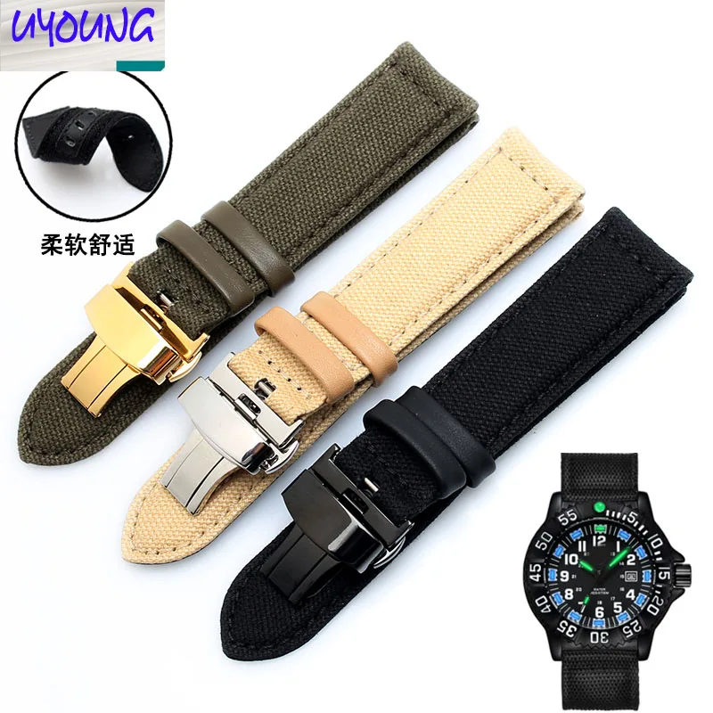 UYOUNG Canvas watch with butterfly buckle strap universal men and women watch belt 20 22 24mm waterproof base for S-e-i-k-oi
UYOUNG Canvas watch with butterfly buckle strap universal men and women watch belt 20 22 24mm waterproof base for S-e-i-k-oi