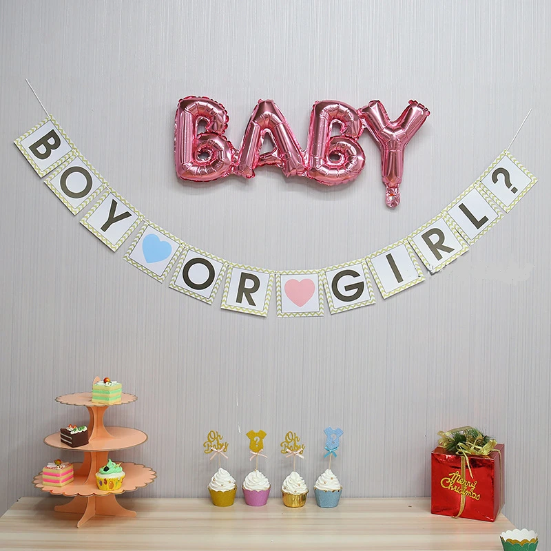 1set Party Events Supplies Boy Or Girl Baby Shower Party Hanging Garland Gender Reveal Festival Party
1set Party Events Supplies Boy Or Girl Baby Shower Party Hanging Garland Gender Reveal Festival Party