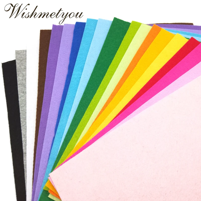 WISHMETYOU 2 мм 30*30 см Нетканые войлочные ткани Diy шитье куклы ремесла Декор домашний