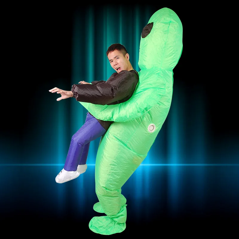 Inflatable Monster Costume Scary Green Alien dinosaur Mascot Cosplay Costume for Adult animal Halloween Purim Party
Inflatable Monster Costume Scary Green Alien dinosaur Mascot Cosplay Costume for Adult animal Halloween Purim Party