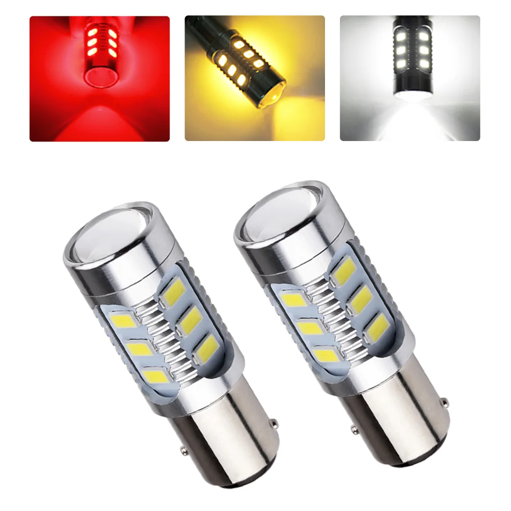 2Pcs P21/5W Led 1157 BAY15D Led Bulb 12 Chips 5730SMD Brake Tail Auto Signal Lamp Car light 12V White Yellow Amber Red
2Pcs P21/5W Led 1157 BAY15D Led Bulb 12 Chips 5730SMD Brake Tail Auto Signal Lamp Car light 12V White Yellow Amber Red