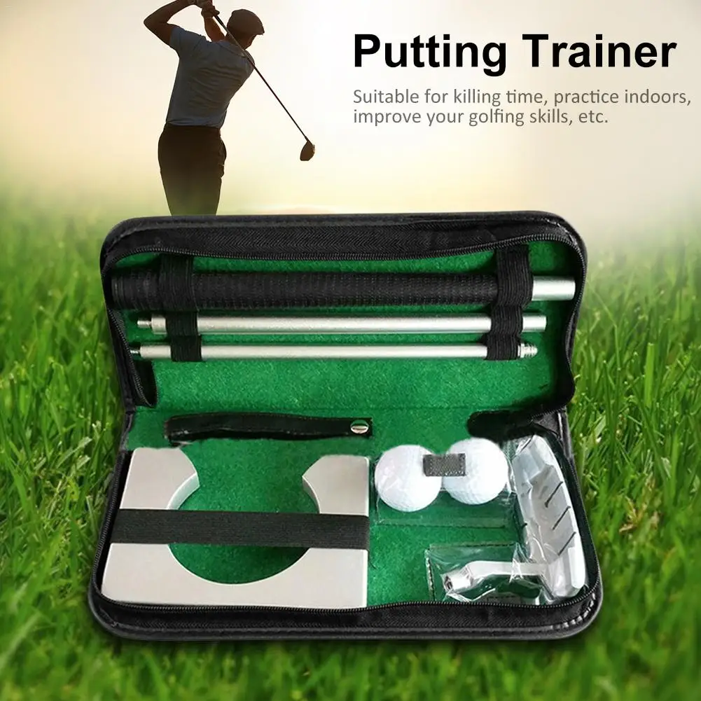 Portable Golf Putter Putting Trainer Set Indoor Training Equipment Golfs Ball Holder Training Aids Tool with Carry Case
Portable Golf Putter Putting Trainer Set Indoor Training Equipment Golfs Ball Holder Training Aids Tool with Carry Case