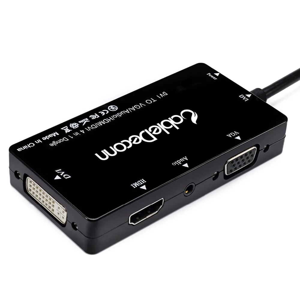 DVI 24 + 1 к HDMI VGA 1080P 3 5 мм разъем аудио с микро USB питания 5в1 Кабель адаптер для