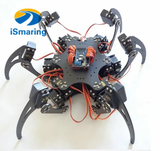Официальный комплект iSmaring F17328 18DOF из алюминия шестиногая Роботизированная рамка-паук без пульта дистанционного управления
Официальный комплект iSmaring F17328 18DOF из алюминия шестиногая Роботизированная рамка-паук без пульта дистанционного управления