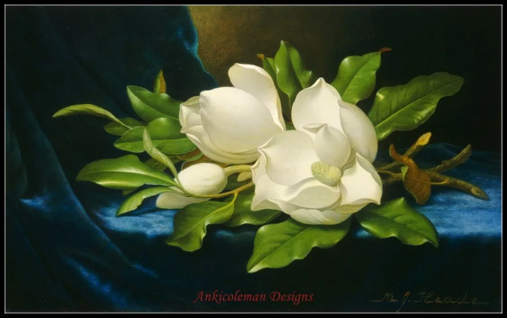 Needlework for embroidery DIY DMC - Counted Cross Stitch Kits 14 ct Oil painting - Giant Magnolias on a Blue Velvet Cloth
Needlework for embroidery DIY DMC - Counted Cross Stitch Kits 14 ct Oil painting - Giant Magnolias on a Blue Velvet Cloth