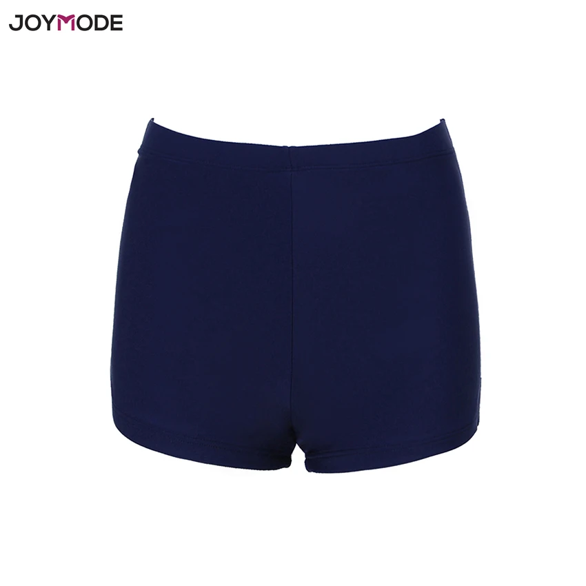 JOYMODE Для женщин Плавание шорты для мальчиков со средней талией одежда однотонные