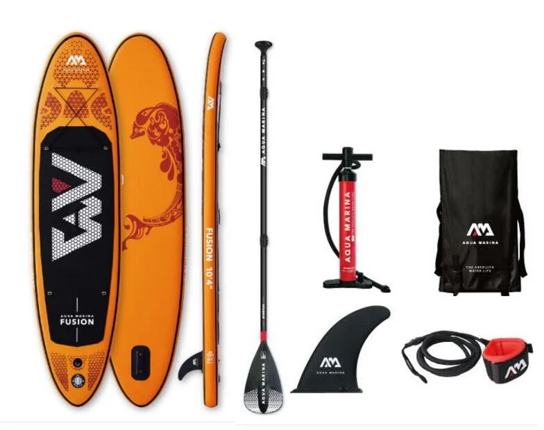 AQUA MARINA 2019 year FUSION 10'4"Stand Up Paddle Board Inflatable Surfing board including Oar ,Pump ,Carrybag ,Repair Patch
AQUA MARINA 2019 year FUSION 10'4"Stand Up Paddle Board Inflatable Surfing board including Oar ,Pump ,Carrybag ,Repair Patch