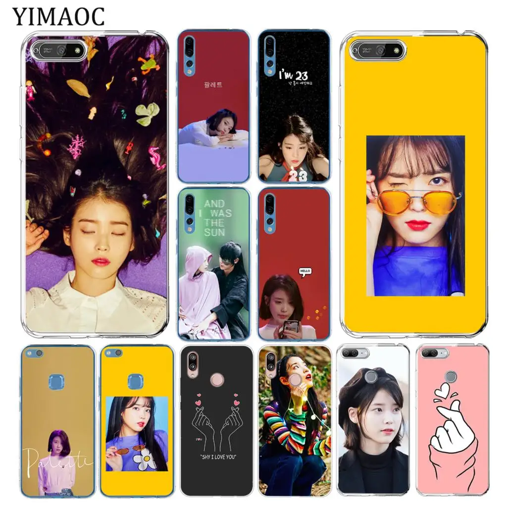 Мягкий силиконовый чехол для телефона YIMAOC kpop singer IU Huawei Y7 Y6 Y9 Prime 2018 Honor 20 10 8 8C 8X 9X 9 Lite
