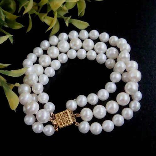 Fashion Nice Lady's Pearl Jewelry 7-9mm White Color Freshwater Pearl Bracelet 7.5inches
Fashion Nice Lady's Pearl Jewelry 7-9mm White Color Freshwater Pearl Bracelet 7.5inches