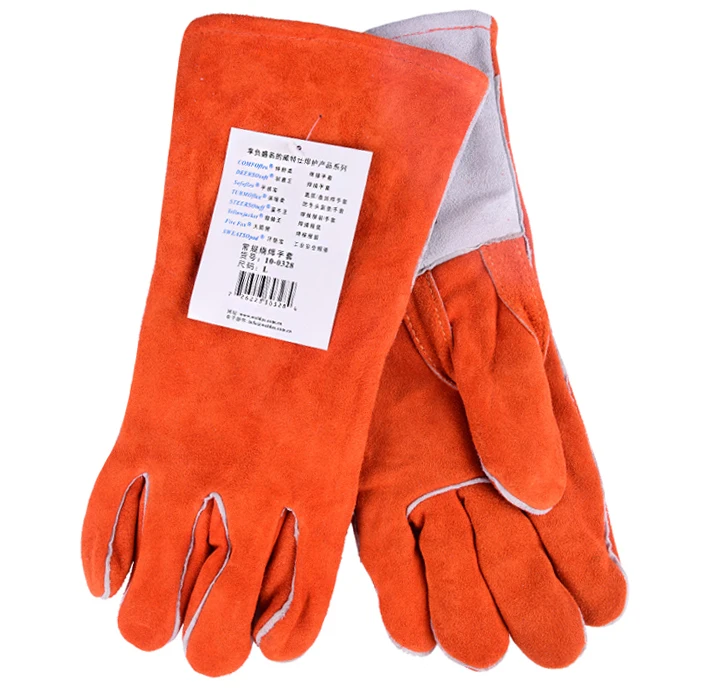 Leather Work Glove ARC TIG MIG Welder Safety Glove Split Cow Leather Welding Glove
Leather Work Glove ARC TIG MIG Welder Safety Glove Split Cow Leather Welding Glove