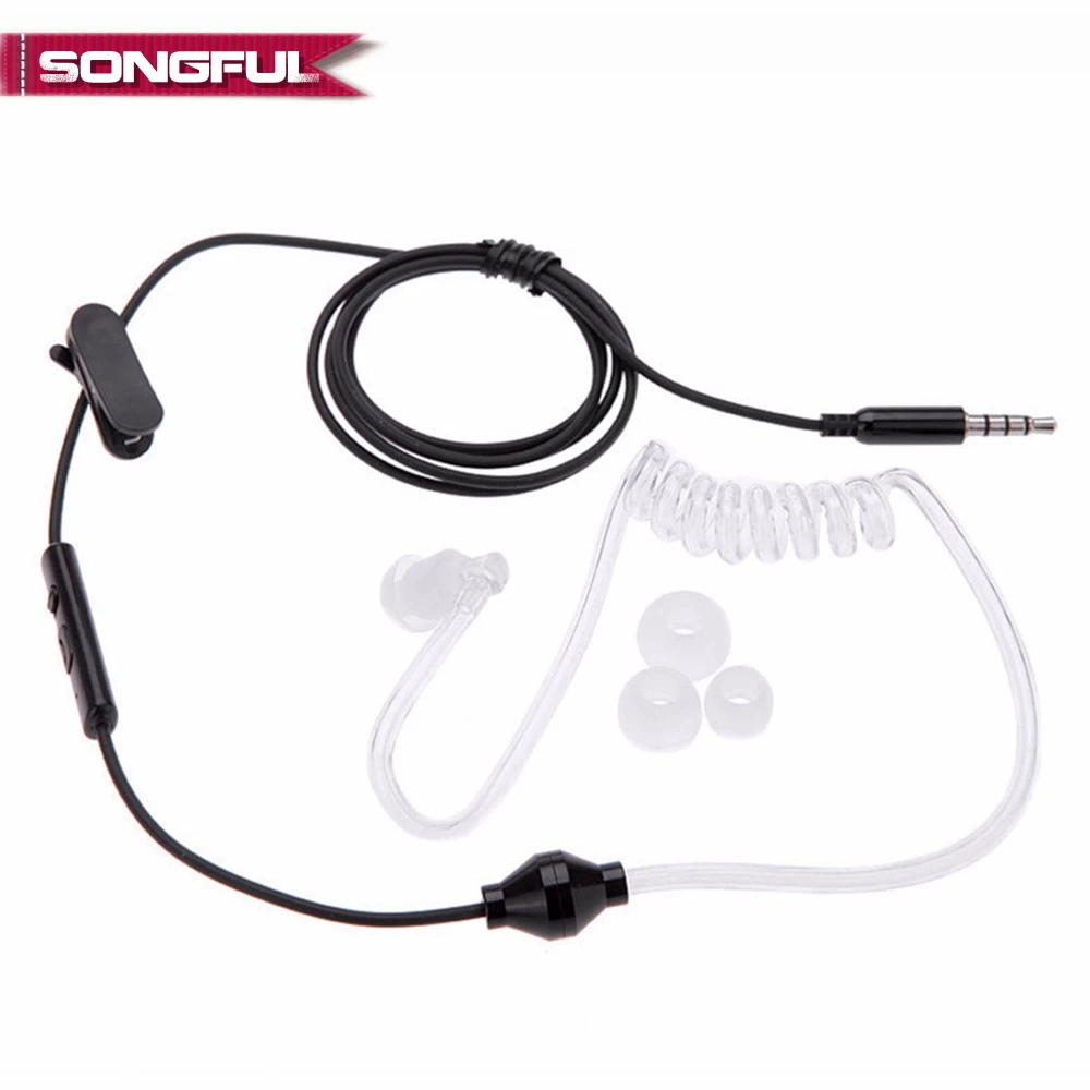 Acoustic Radiation Protection Anti-Radiation FBI Headphones Air Tube Handsfree Earphone with Microphone Volume Control Ear Hook
Acoustic Radiation Protection Anti-Radiation FBI Headphones Air Tube Handsfree Earphone with Microphone Volume Control Ear Hook