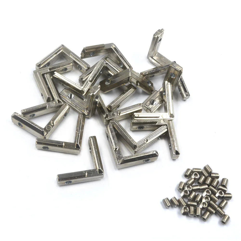 European Standard T Slot L-Shape 2020 Aluminum Profile Interior Corner Connector Joint Bracket for 2020 Aluminum profile 20pcs
European Standard T Slot L-Shape 2020 Aluminum Profile Interior Corner Connector Joint Bracket for 2020 Aluminum profile 20pcs
