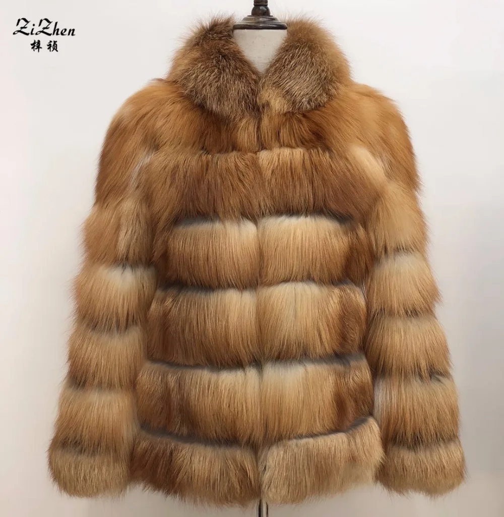 Women Natural Genuine Fox Fur Overcoat Winter Warm Real Red Fox Fur Coat Female Striped Jacket With Fur Hood 180625-2
Women Natural Genuine Fox Fur Overcoat Winter Warm Real Red Fox Fur Coat Female Striped Jacket With Fur Hood 180625-2