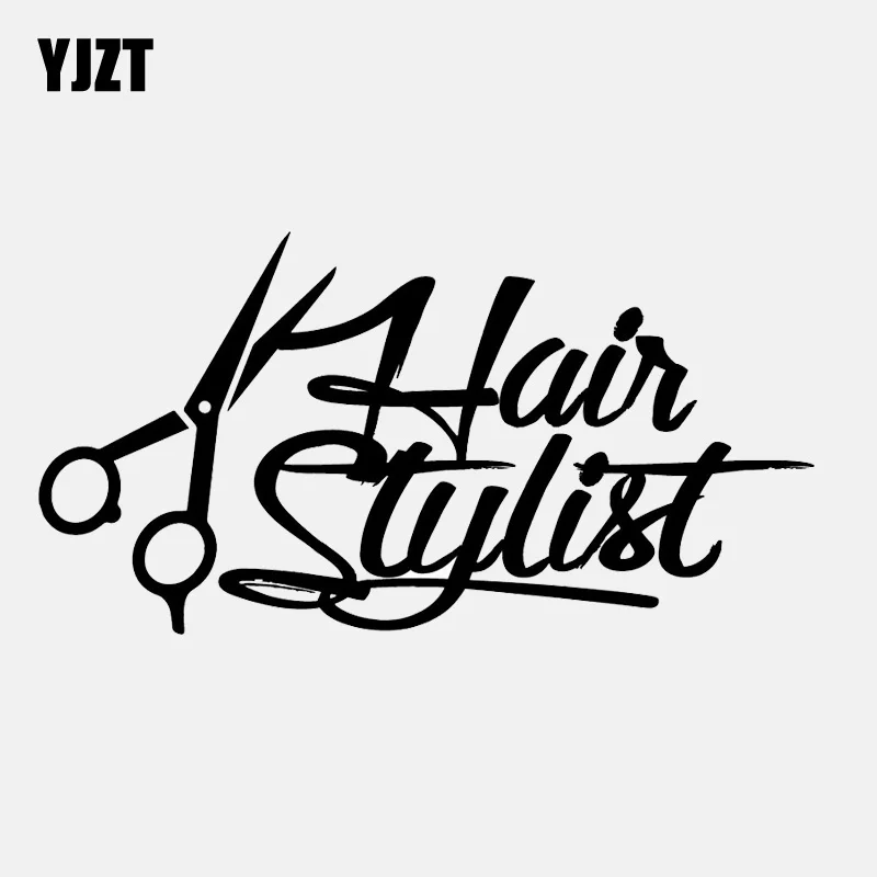 YJZT 16.4CM*8.5CM Hair Stylist Beauty Style Fashion Scissor Vinyl Black/Silver Car Sticker C22-0280
YJZT 16.4CM*8.5CM Hair Stylist Beauty Style Fashion Scissor Vinyl Black/Silver Car Sticker C22-0280