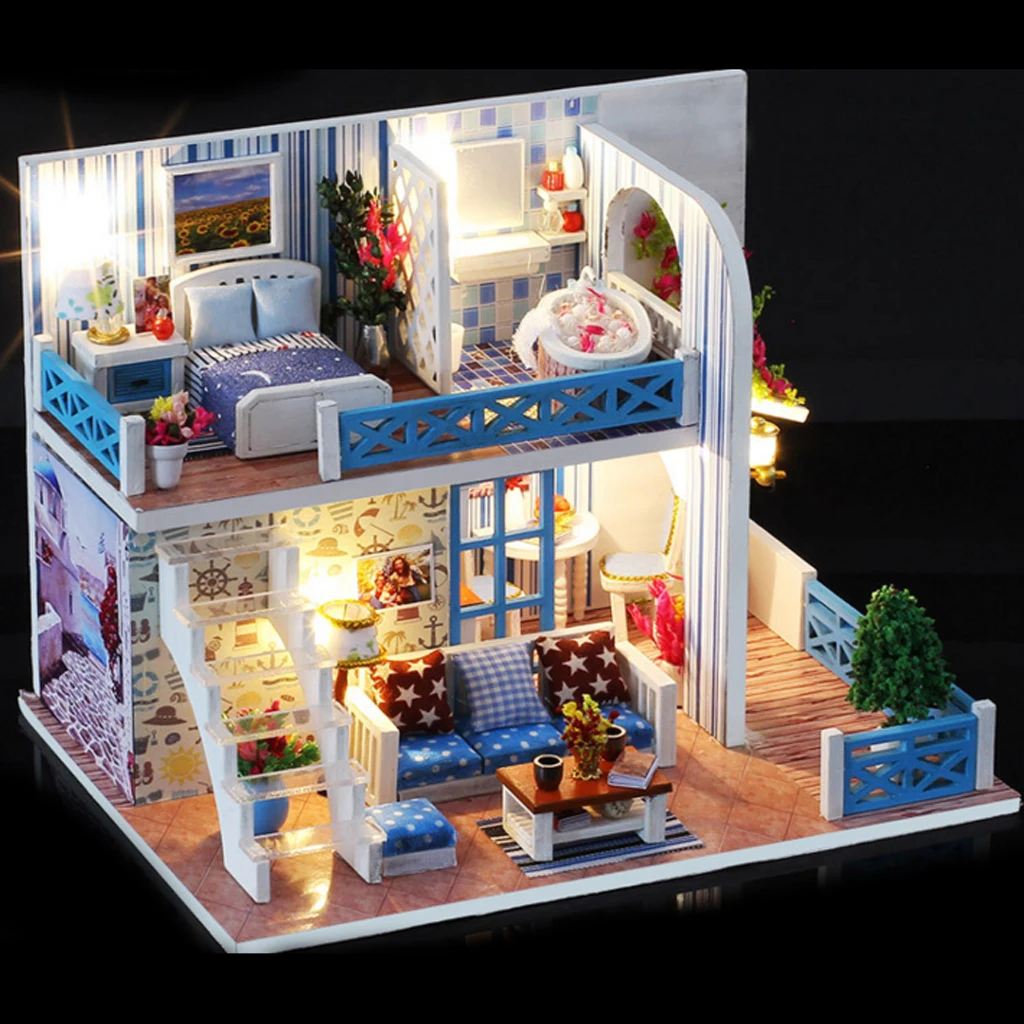 DIY Assembly Miniature Dollhouse Model Kits Handmade Craft Wooden Doll House Toys Gifts For Children - The Helen Shore Themed
DIY Assembly Miniature Dollhouse Model Kits Handmade Craft Wooden Doll House Toys Gifts For Children - The Helen Shore Themed