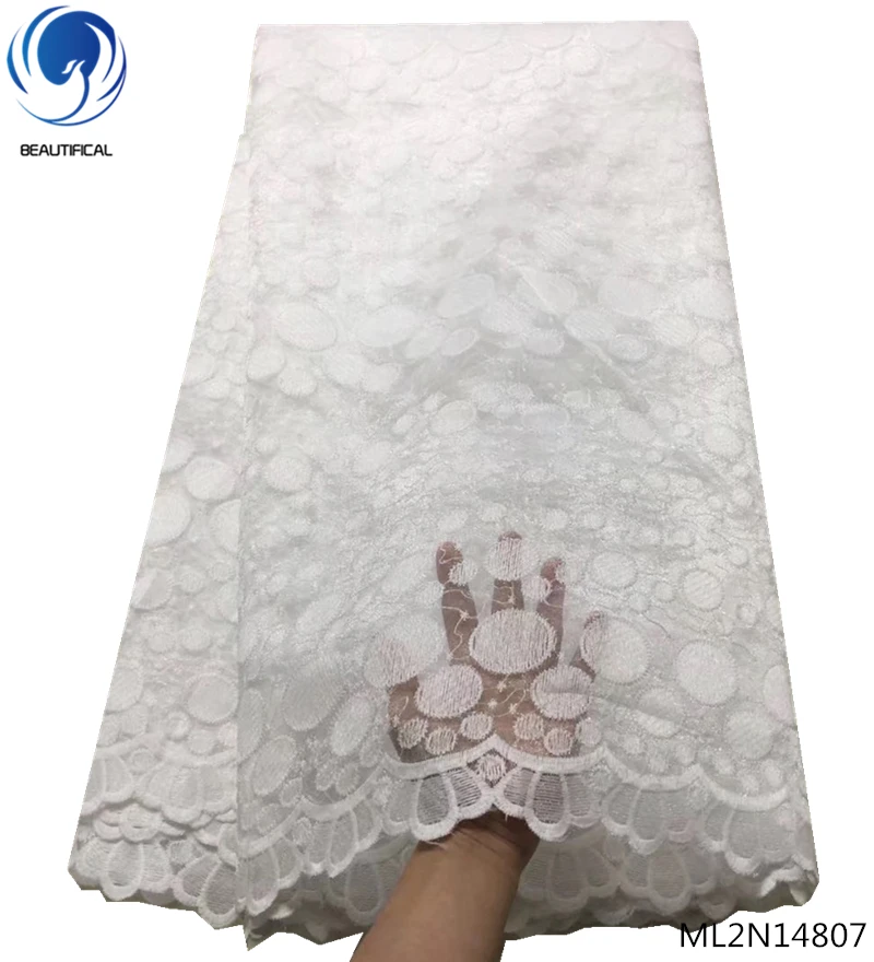 BEAUTIFICAL white african lace bridal fabrics for wedding dress high quality nigerian tulle lace fabric 5yards/lot ML2N148
BEAUTIFICAL white african lace bridal fabrics for wedding dress high quality nigerian tulle lace fabric 5yards/lot ML2N148