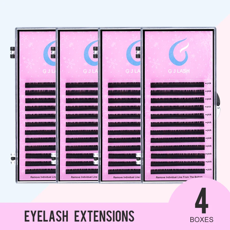 GJLash 4 Case 12 Lines 9-15mm Individual Eyelash Extension J/B/C/D Individual Lashes Extension Handmade Hand-Making Premium Lash
GJLash 4 Case 12 Lines 9-15mm Individual Eyelash Extension J/B/C/D Individual Lashes Extension Handmade Hand-Making Premium Lash