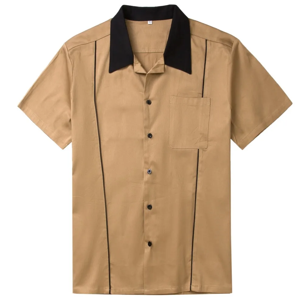 Vintage Shirt Work Shirts Men Blouse koszula spinki do mankoetow Dress Shirt Men's Short Sleeve Shirts Camiseta Retro Hombre
Vintage Shirt Work Shirts Men Blouse koszula spinki do mankoetow Dress Shirt Men's Short Sleeve Shirts Camiseta Retro Hombre