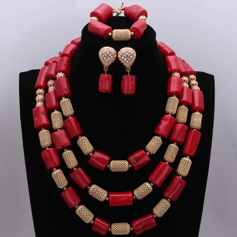 Original Red Coral Beads and Gold Large Design Earrings Necklace Jewelry Set Party Bridal Dubai Jewelry Set New Arrivals
Original Red Coral Beads and Gold Large Design Earrings Necklace Jewelry Set Party Bridal Dubai Jewelry Set New Arrivals