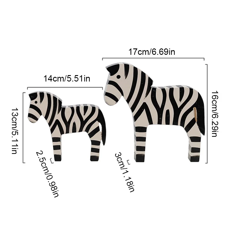 2pcs/set Cute Wooden Zebra Model European Home Decoration Accessories Children Toy Gift Desktop Decoration Birthday Gift
2pcs/set Cute Wooden Zebra Model European Home Decoration Accessories Children Toy Gift Desktop Decoration Birthday Gift