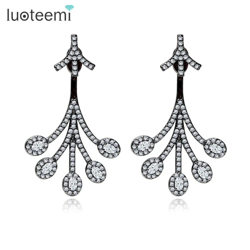 LUOTEEMI New Cute Zircon Crystal White Gold or Gold Color Leaf Ear Jacket Stud Earrings For Women Girl Simple Fashion Jewelry
LUOTEEMI New Cute Zircon Crystal White Gold or Gold Color Leaf Ear Jacket Stud Earrings For Women Girl Simple Fashion Jewelry