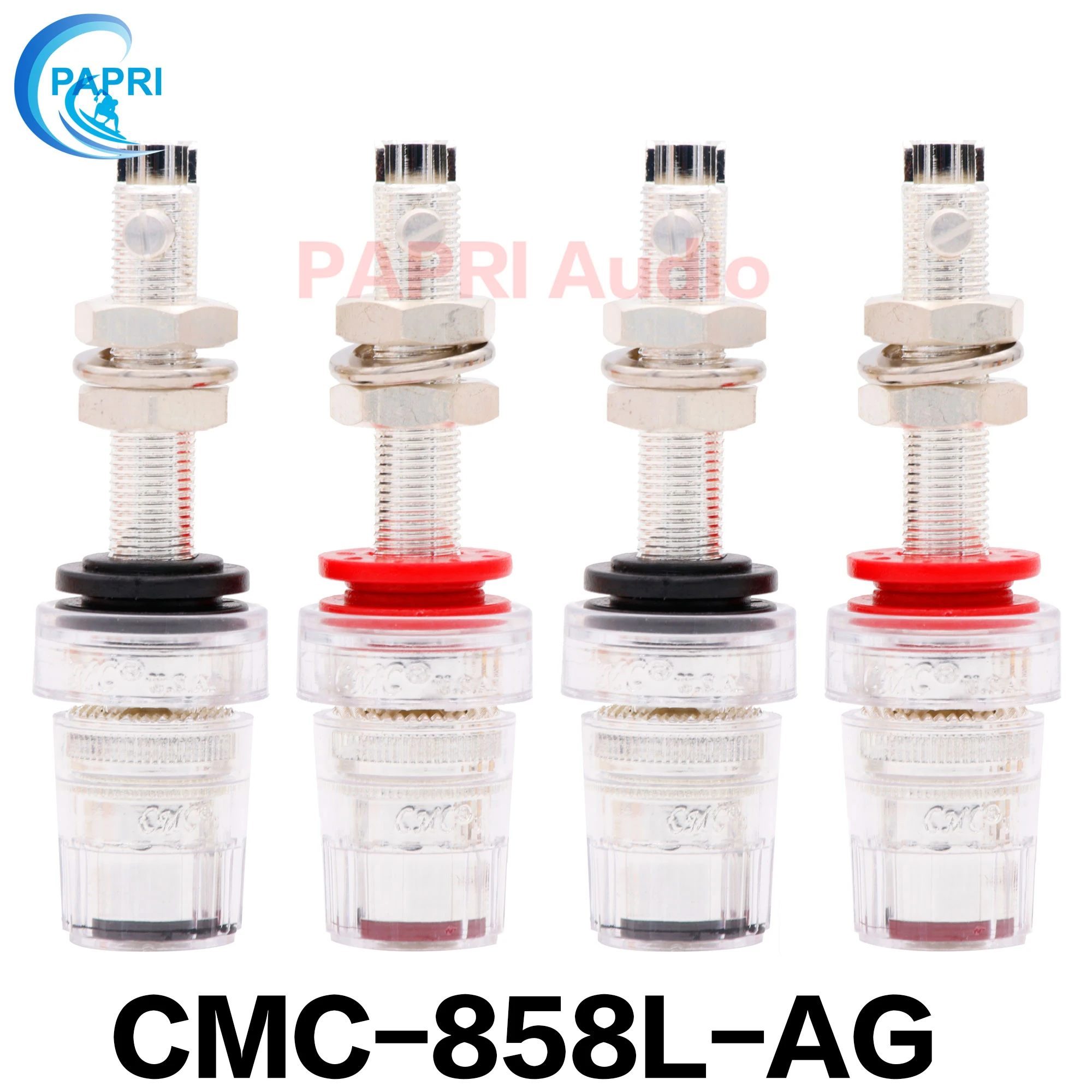 PAPRI CMC-858L-AG Amplifier Silver Plated Speaker Binding Post Terminal Banana Plug Connector High End Female
PAPRI CMC-858L-AG Amplifier Silver Plated Speaker Binding Post Terminal Banana Plug Connector High End Female