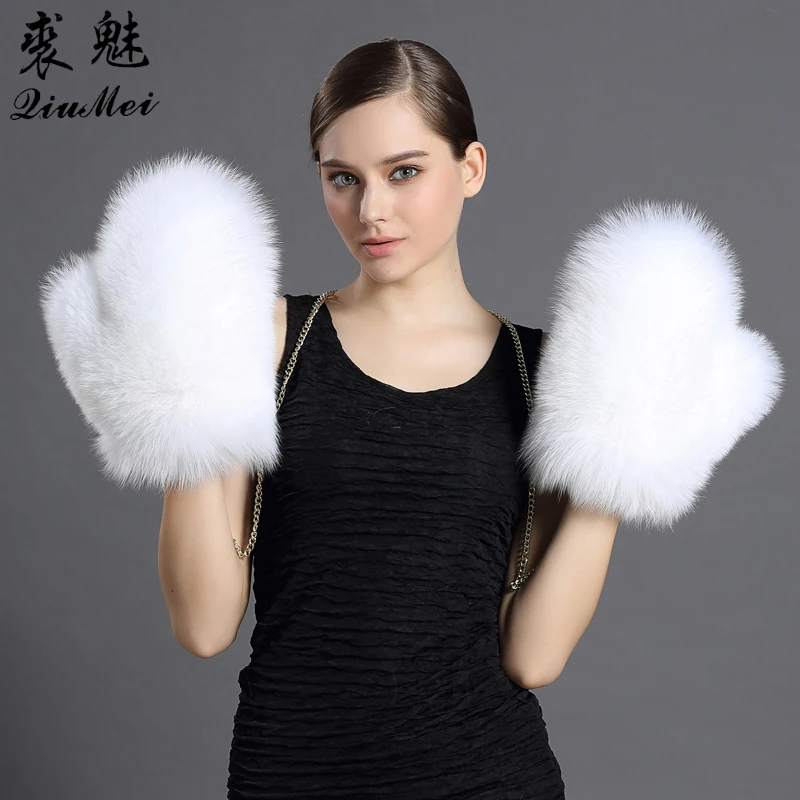 Women's Fox Fur Gloves & Mittens Female Gloves Lined Genuine Leather Glove Russian Removable Chain Fox Fur White Glove Winter
Women's Fox Fur Gloves & Mittens Female Gloves Lined Genuine Leather Glove Russian Removable Chain Fox Fur White Glove Winter