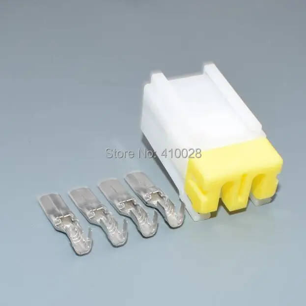 shhworldsea 1/2/5/30/100sets 4pin 6.3mm auto male housing plugs 7122-6040 auto connectors 7122-6040-40 
shhworldsea 1/2/5/30/100sets 4pin 6.3mm auto male housing plugs 7122-6040 auto connectors 7122-6040-40