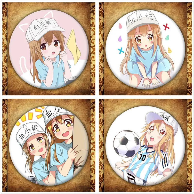 Anime Cells at Work Display Badge Japanese Cartoon Figure Hataraku Saibou Brooch Pins Jewelry Accessories Bag Decoration
Anime Cells at Work Display Badge Japanese Cartoon Figure Hataraku Saibou Brooch Pins Jewelry Accessories Bag Decoration