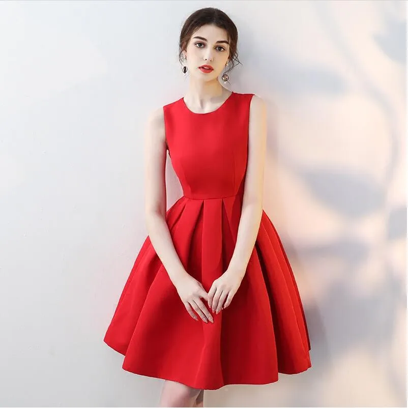 Robe De Soiree Short Evening Dress 2020 White Satin Simple Design Prom Party Dress Sleeveless Abiye
Robe De Soiree Short Evening Dress 2020 White Satin Simple Design Prom Party Dress Sleeveless Abiye