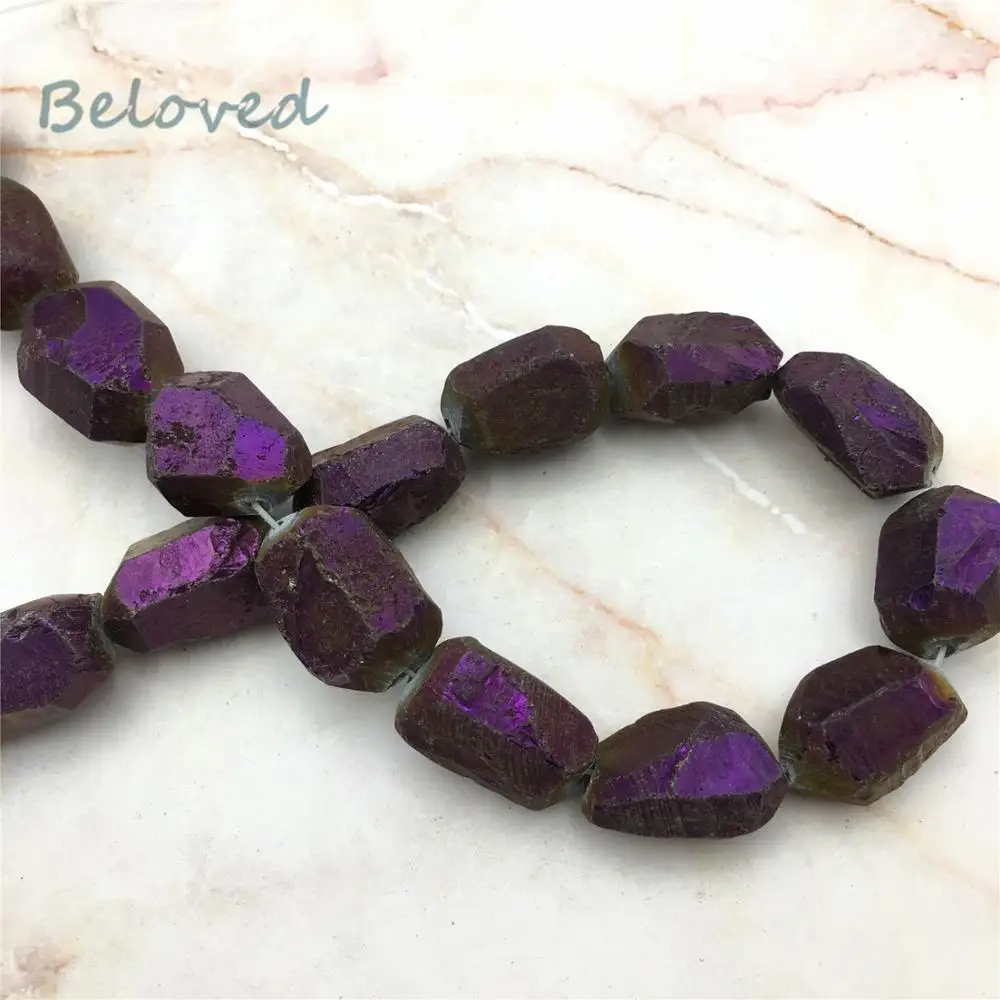 Unpolished Faceted Purple Titanium Crystal Quartz Nugget Beads, Raw Quartz Gems Stone Pendant Beads For Jewelry DIY, BG18279
Unpolished Faceted Purple Titanium Crystal Quartz Nugget Beads, Raw Quartz Gems Stone Pendant Beads For Jewelry DIY, BG18279