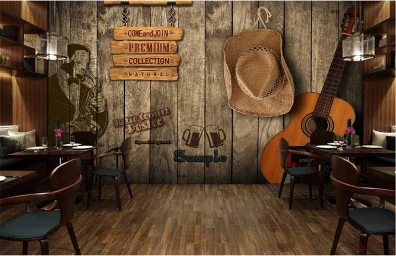 Custom 3D Bar KTV retro wooden wall murals papel de parede,hotel restaurant living room sofa TV wall bedroom wallpaper
Custom 3D Bar KTV retro wooden wall murals papel de parede,hotel restaurant living room sofa TV wall bedroom wallpaper
