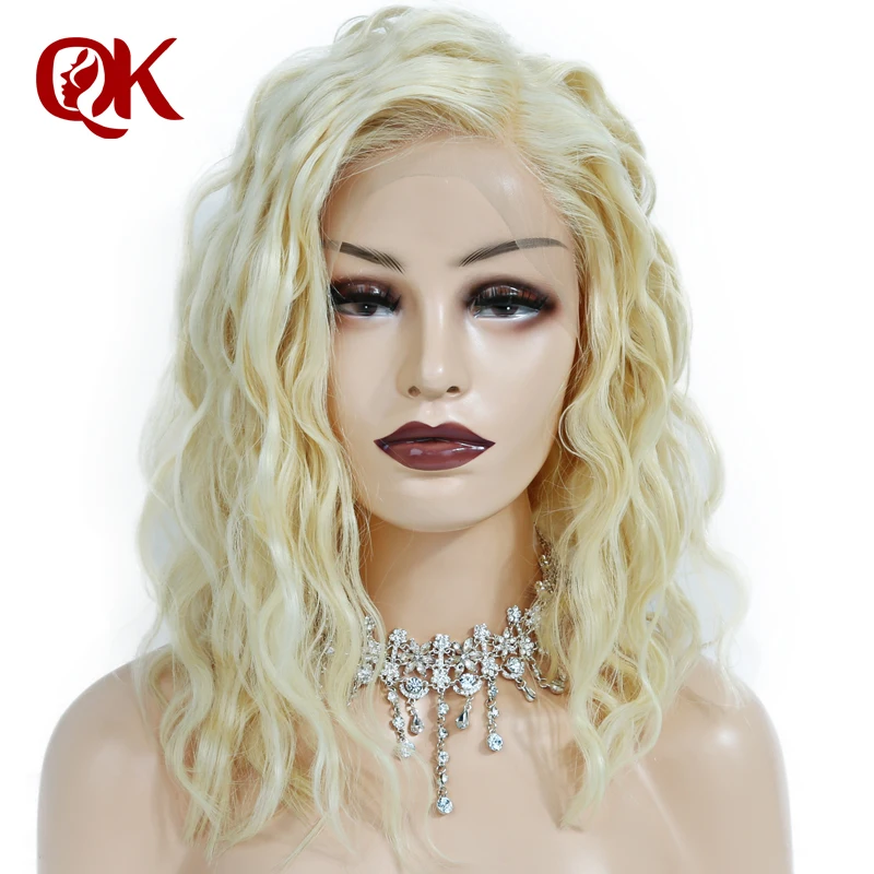 Фото Queenking человеческие волосы 180% плотность платина блондинка - купить