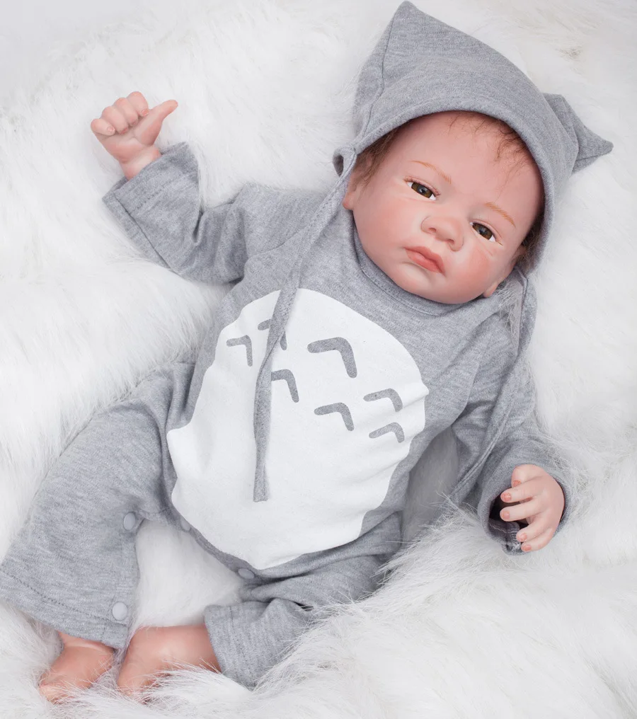 18 inch Handmade Reborn Baby Dolls Boy Realistic Infant FULL BODY SILICONE With A Pacifier for Nursery train kindergarten
18 inch Handmade Reborn Baby Dolls Boy Realistic Infant FULL BODY SILICONE With A Pacifier for Nursery train kindergarten