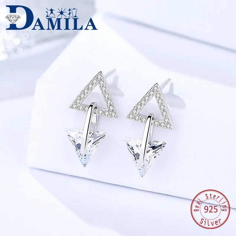 Fashion Geometric crystal earrings silver 925 triangle stud earrings for women S925 sterling silver jewelry accessories
Fashion Geometric crystal earrings silver 925 triangle stud earrings for women S925 sterling silver jewelry accessories