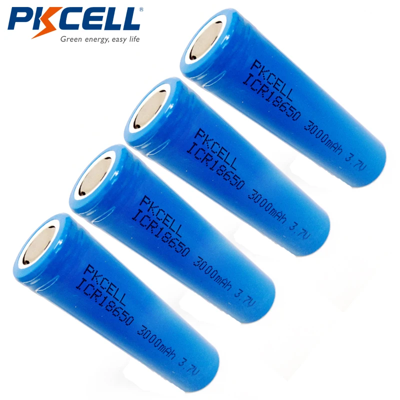 4Pcs*PKCELL 3000mAh Capacity 18650 Battery 3.7V Li-ion Rechargeable 18650 Battery
4Pcs*PKCELL 3000mAh Capacity 18650 Battery 3.7V Li-ion Rechargeable 18650 Battery