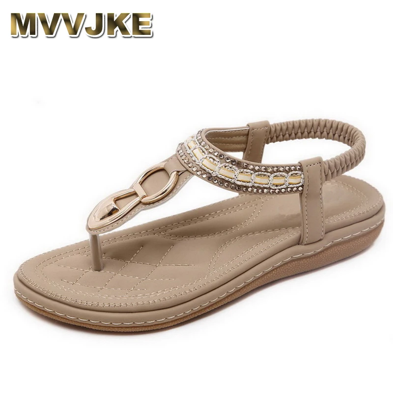 MVVJKE Summer Female Sandals Casual Comfortable Diamond Flat Flip Flops Woman Sandals Large Size Soft Bottom Beach Shoes
MVVJKE Summer Female Sandals Casual Comfortable Diamond Flat Flip Flops Woman Sandals Large Size Soft Bottom Beach Shoes